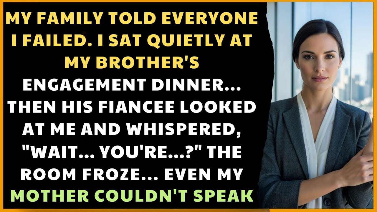 My Family Said I Failed — Then My Brother’s Fiancée Looked at Me and Said: “You’re the Founder?”