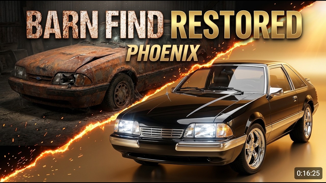 PHOENIX: 1990 Ford Mustang GT Barn Find Restoration - 6 Months of Work in 8 Minutes