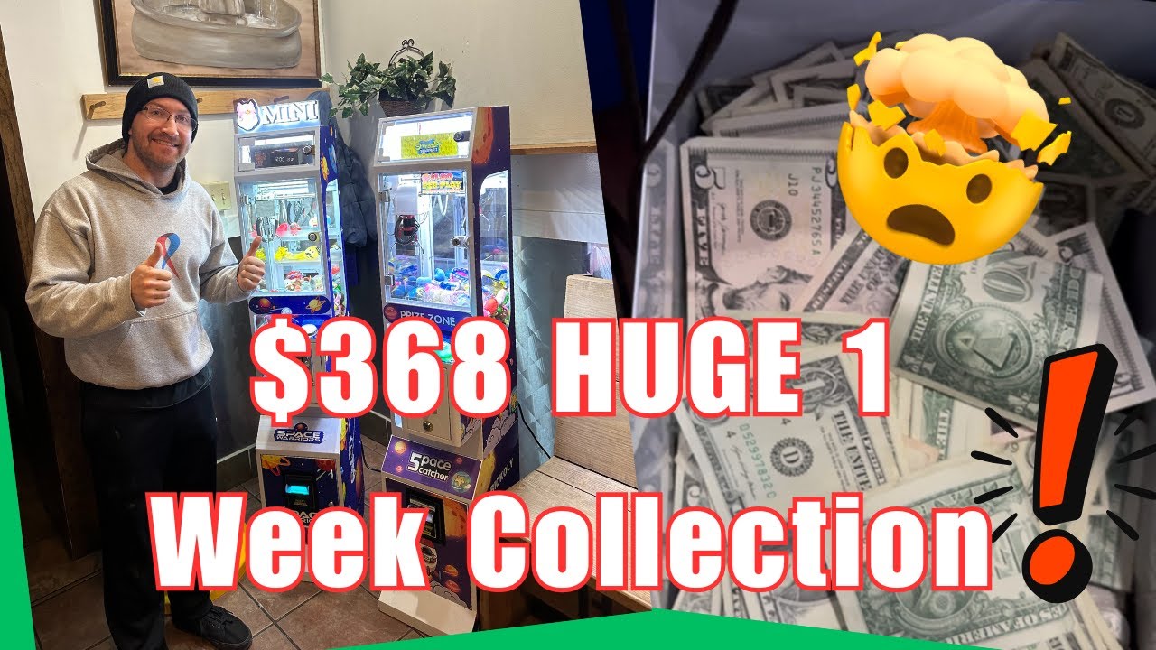 This Mini Claw Machine made HOW much ?!  Almost $400 in a week