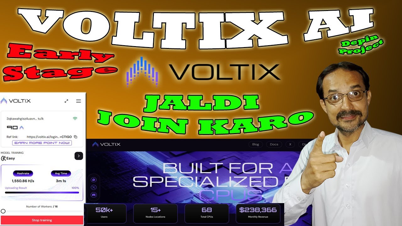 🤑Voltix Ai Airdrop - Join Early Mining Phase - Airdrop Like Nodepay, Grass, Blockmesh etc.