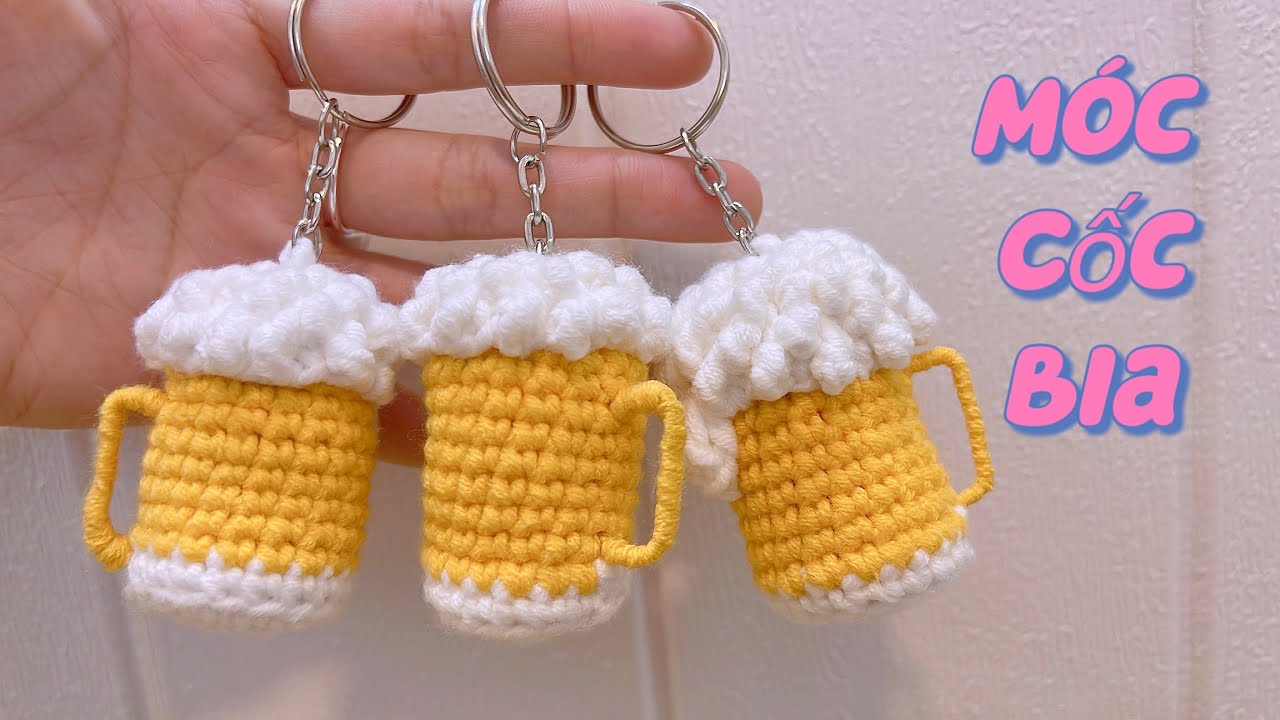 #63 - HD ( Eng Sub )Móc 🍻 Ly Bia Bằng Len? / Ngọc Thanh Handmade /How to Crochet a Wool Beer Glass?