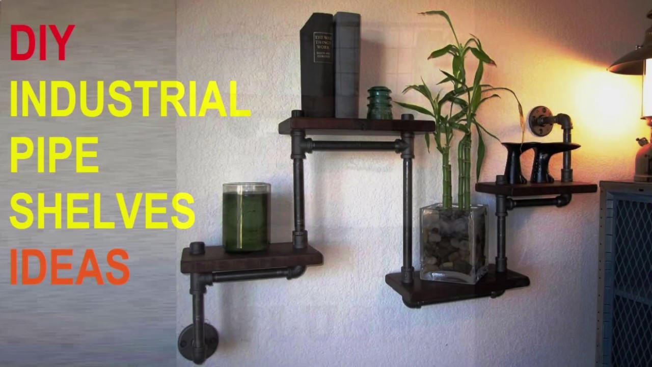 Steampunk DIY Industrial Pipe Shelf Genius Ideas