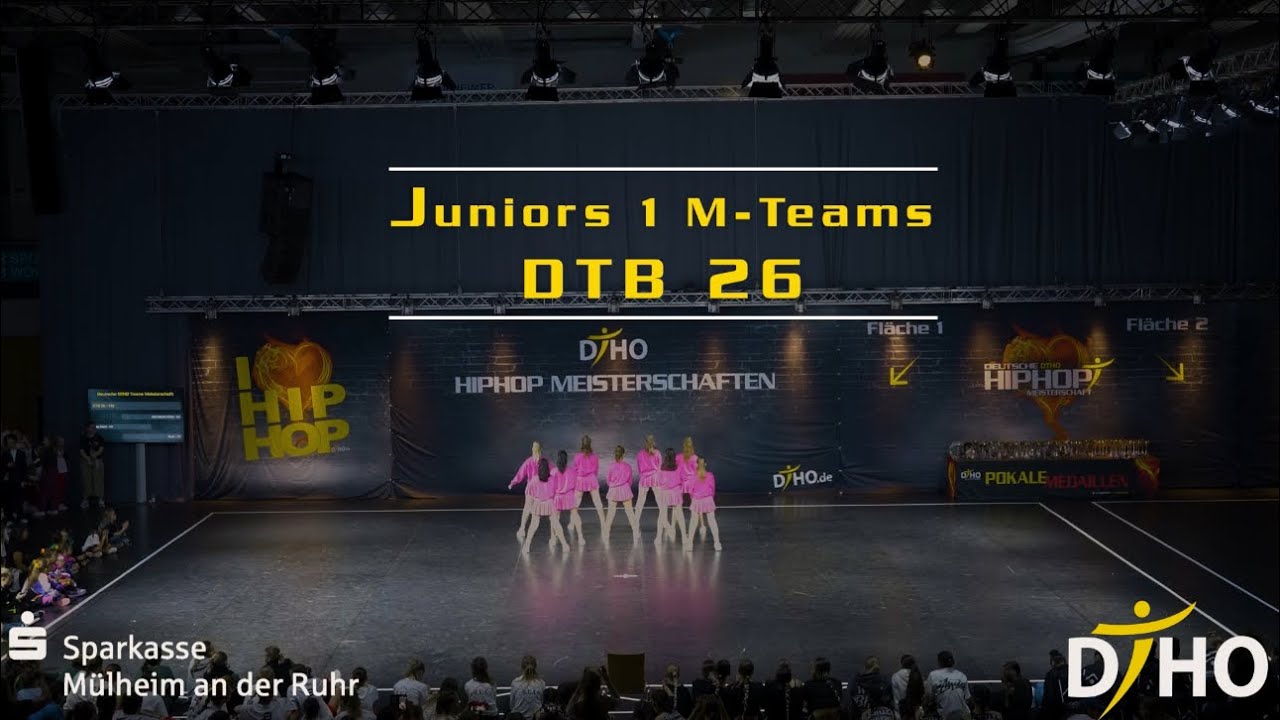 DTB 26- Tanzschule Koltermann | 2. Platz- Juniors 1 M-Teams A-Reihe HipHop