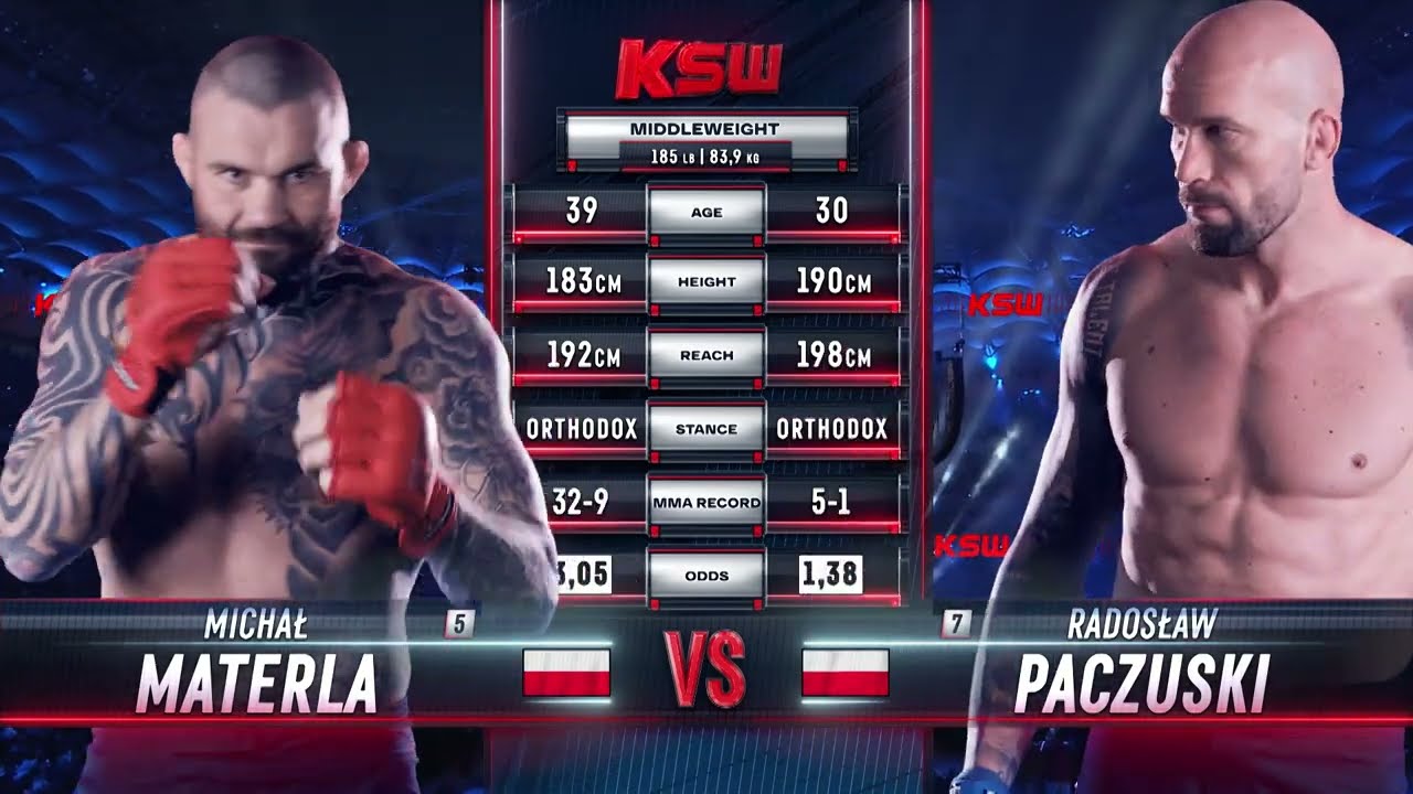 KSW Free Fight: Michał Materla vs. Radosław Paczuski - Darmowa walka przed XTB KSW 89