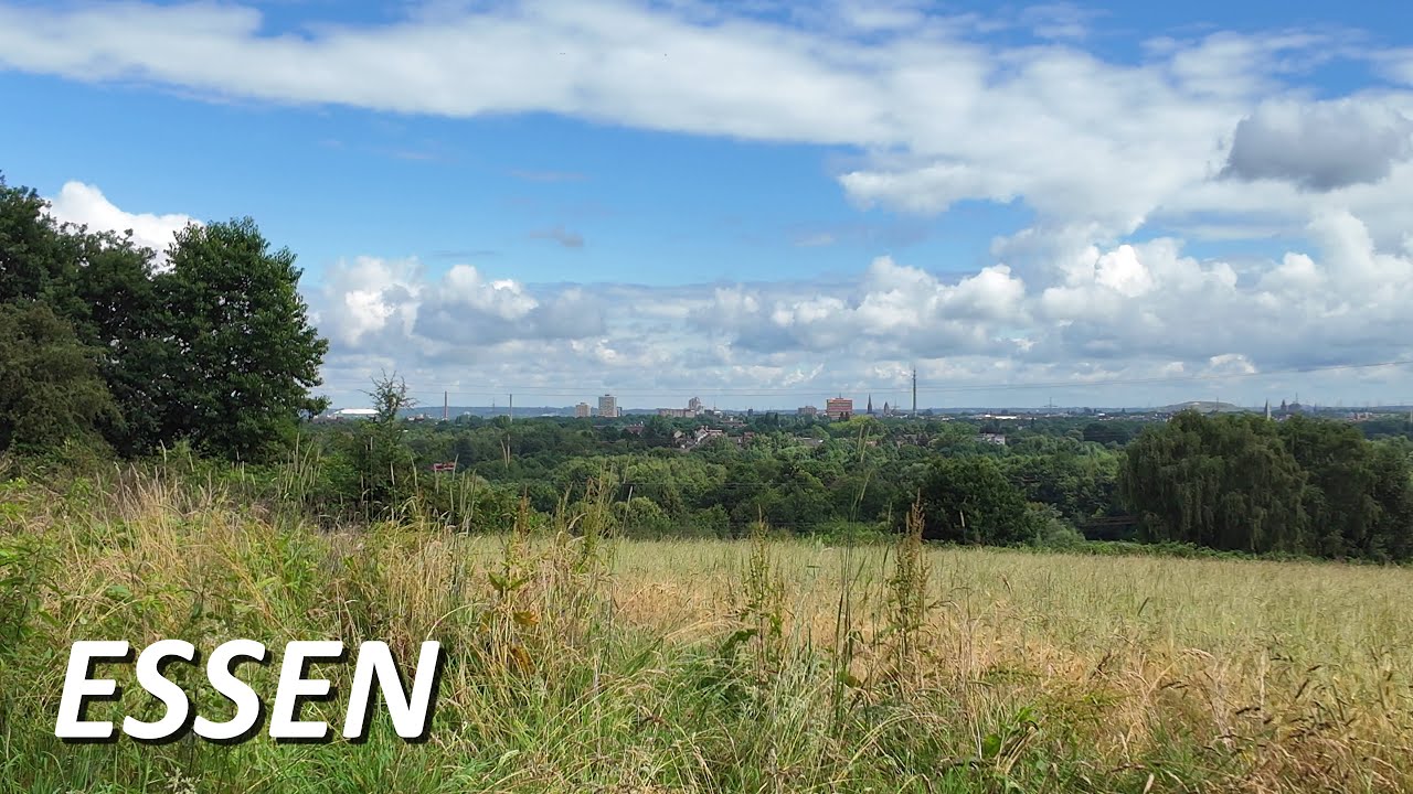 Stadt Essen-Kray walking vom Skatepark Volksgarten in Kray zum Mechtenberg | Sommer 2024