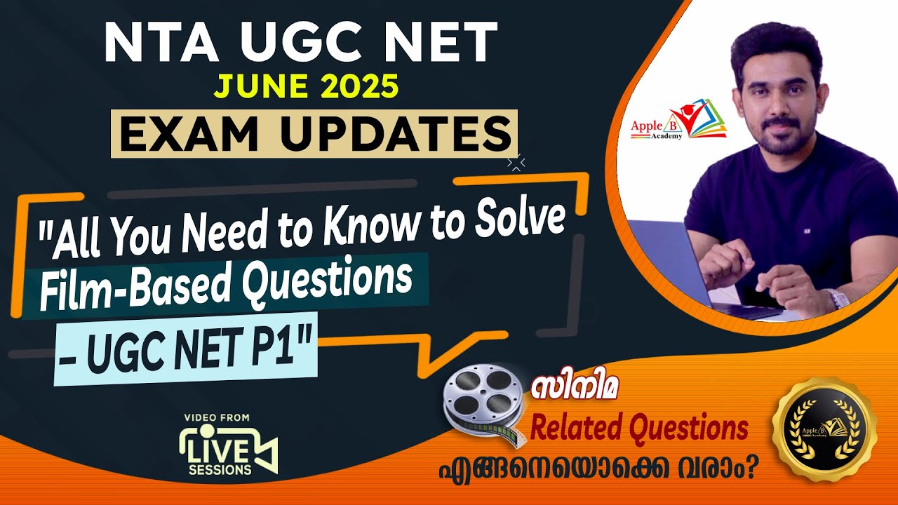 Film-Based Questions | NTA UGC  NET June 2025 Exam Paper 1 Updates | Kiranraj | Apple B Academy