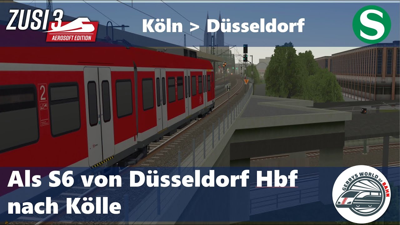 Als S6 von Düsseldorf Hbf nach Kölle | Zusi 3 | BR 422