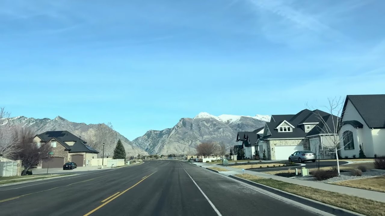 Sunday evening driving to Lehi and Highland neighborhoods, Utah #foryou #fyp #neighborhood #utah 