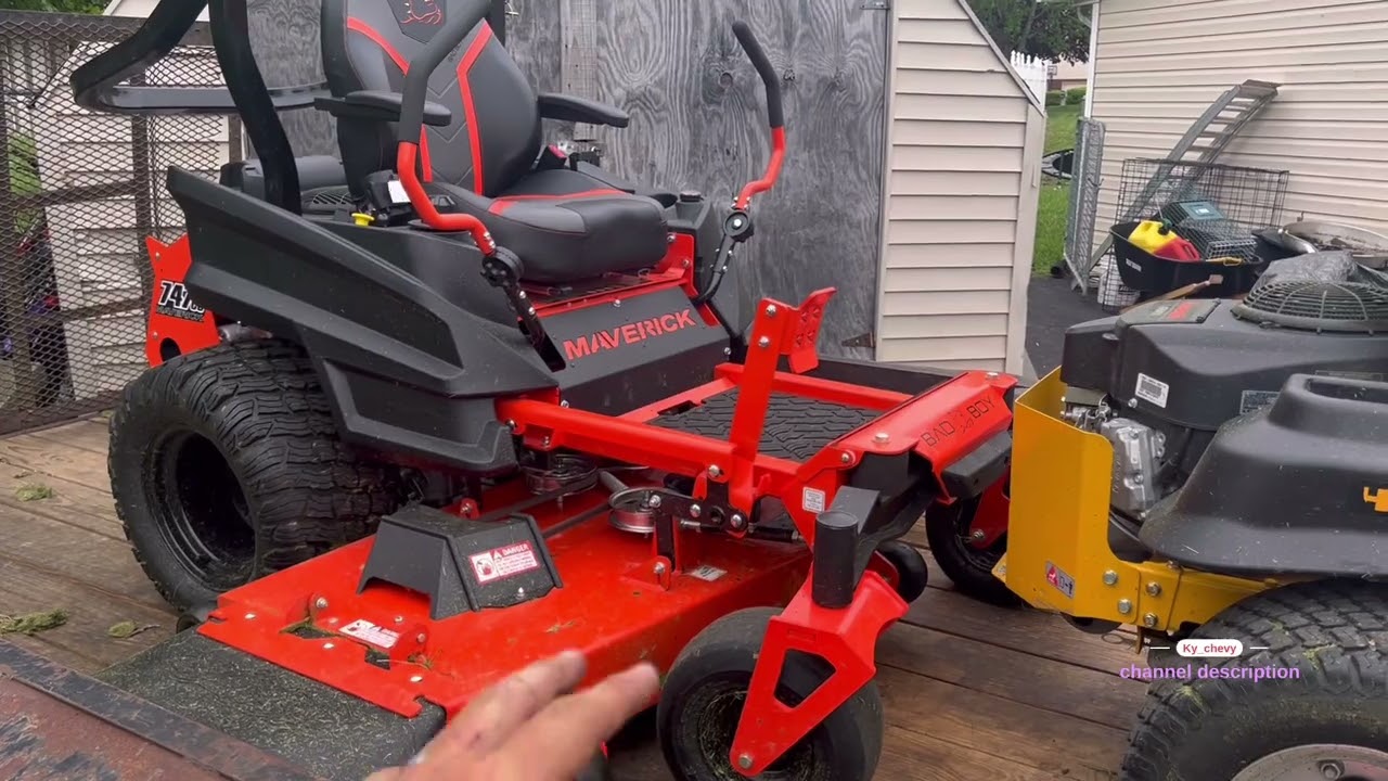 Adding a grass  blocker on my 2022 bad boy maverick￼