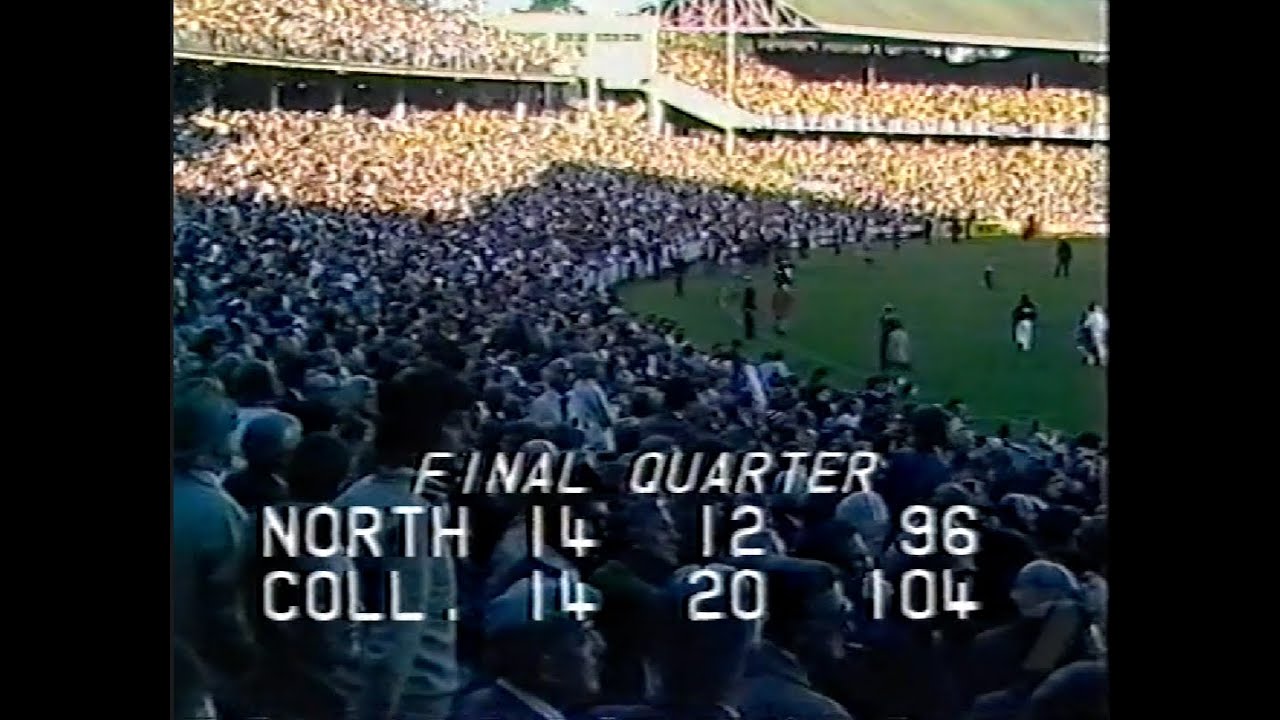 1980 Elimination Final 4th Quarter - Collingwood vs North Melbourne - Channel 7 + ABC highlights