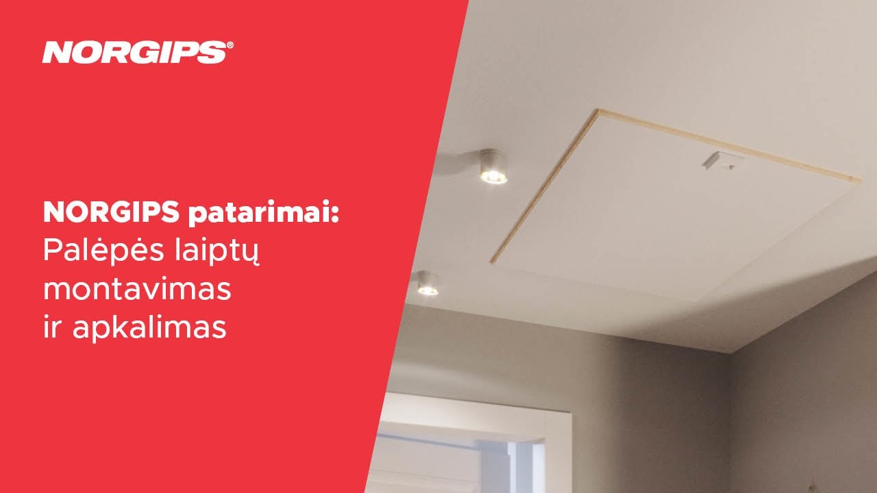 NORGIPS patarimai – Palėpės laiptų montavimas ir apkalimas