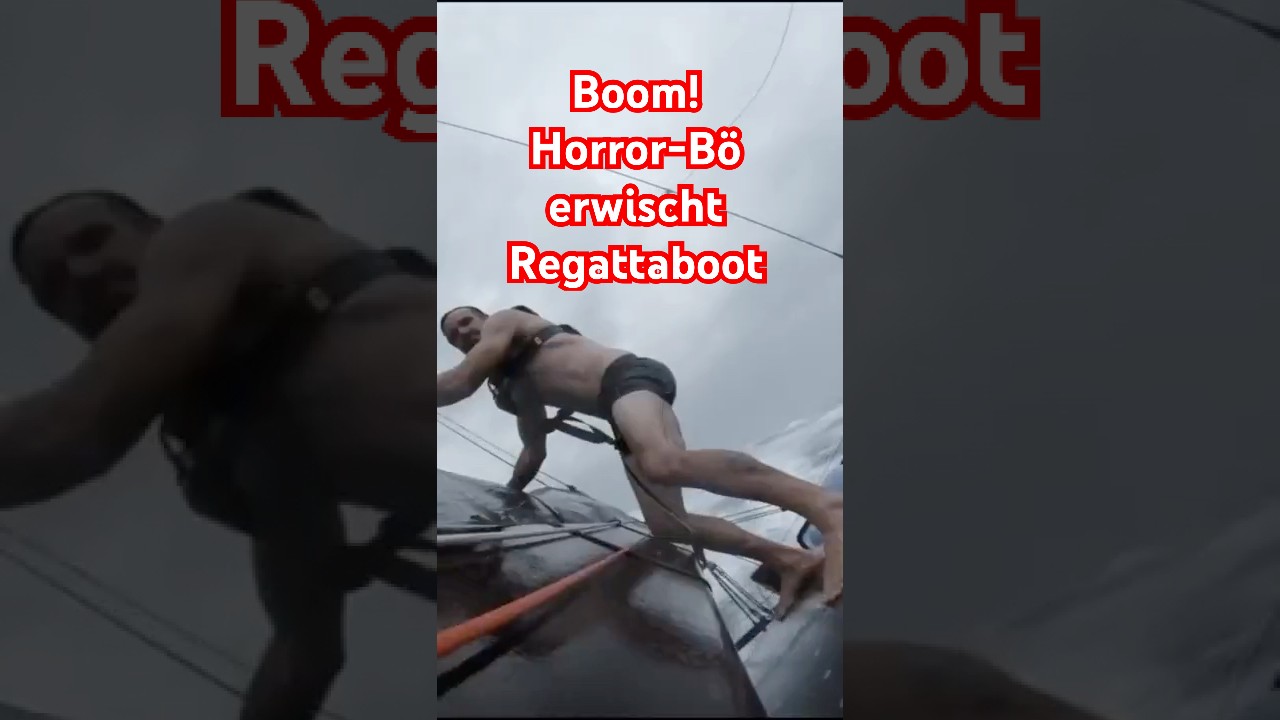 Horror-B&ouml; erwischt Regattaboot! #sailing #thunderstorm  #oceanrace
