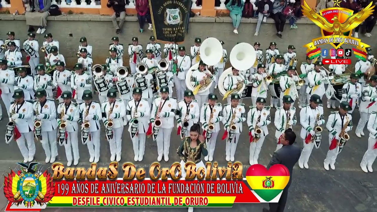 Liceo de Señoritas Oruro (Turno Mañana) - Desfile Civico 5 de Agosto