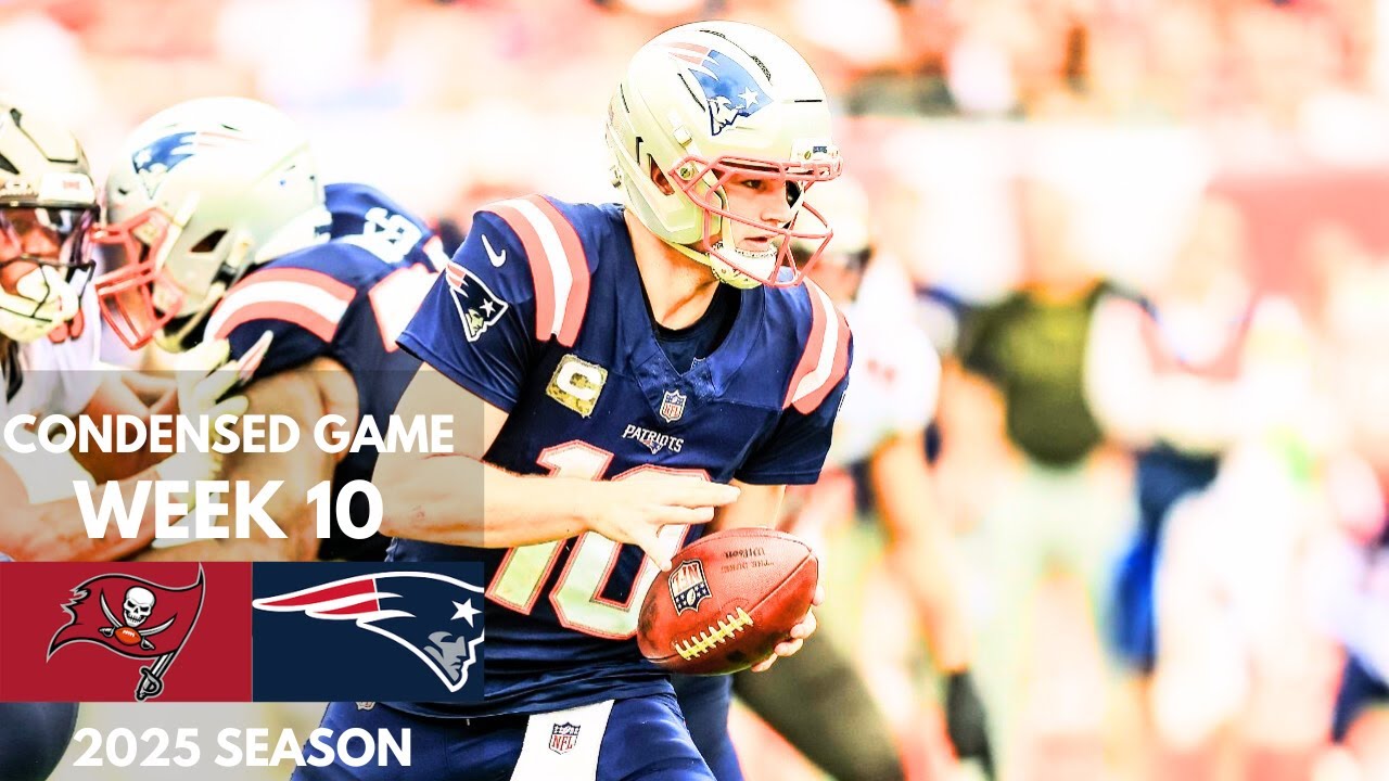 Buccaneers vs Patriots 2025 Week 10 Condensed Game | NFL Highlights