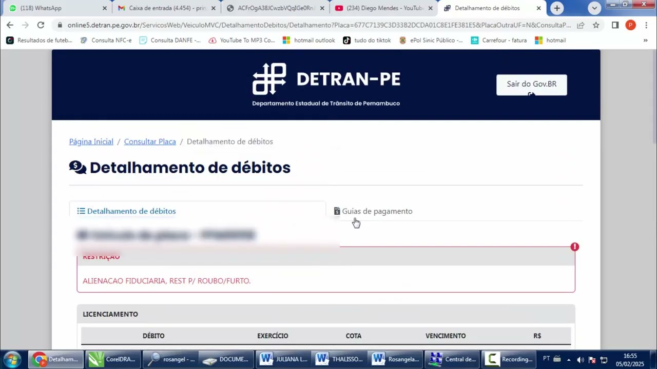 Como tirar ipva multas do Detran PE