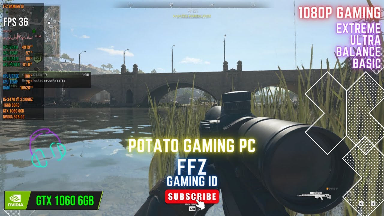 GTX 1060 6GB + i5 3470 / WARZONE 2.0