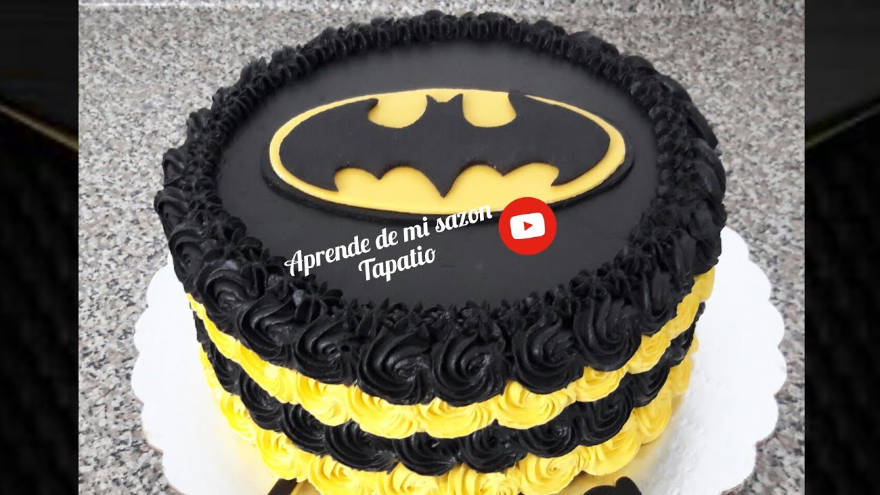 pastel de Batman / Batman cake / como hacer un pastel de batman