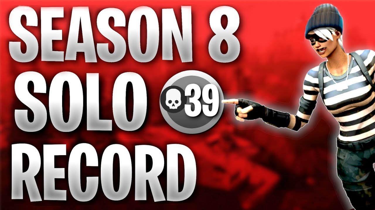39 Kill Solo vs Squads | Fortnite Season 8 World Record