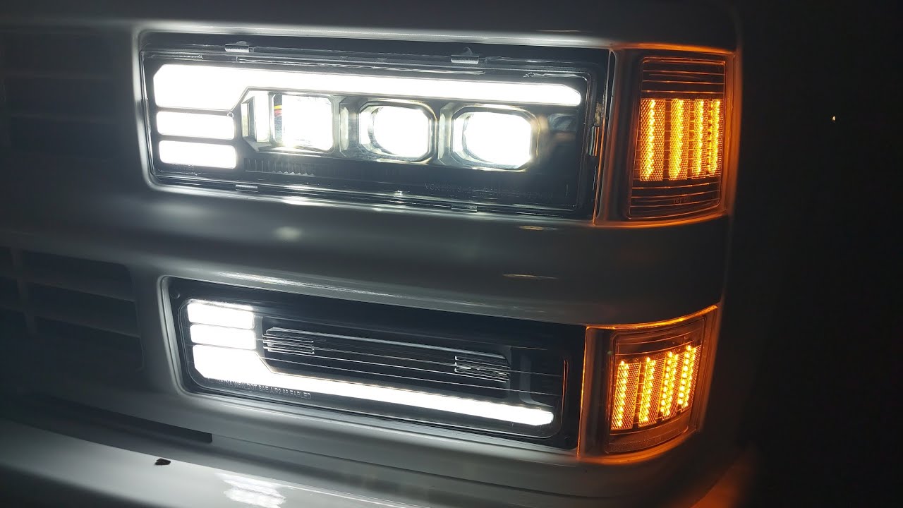 New LED Headlights For My OBS Chevy Day & Night View