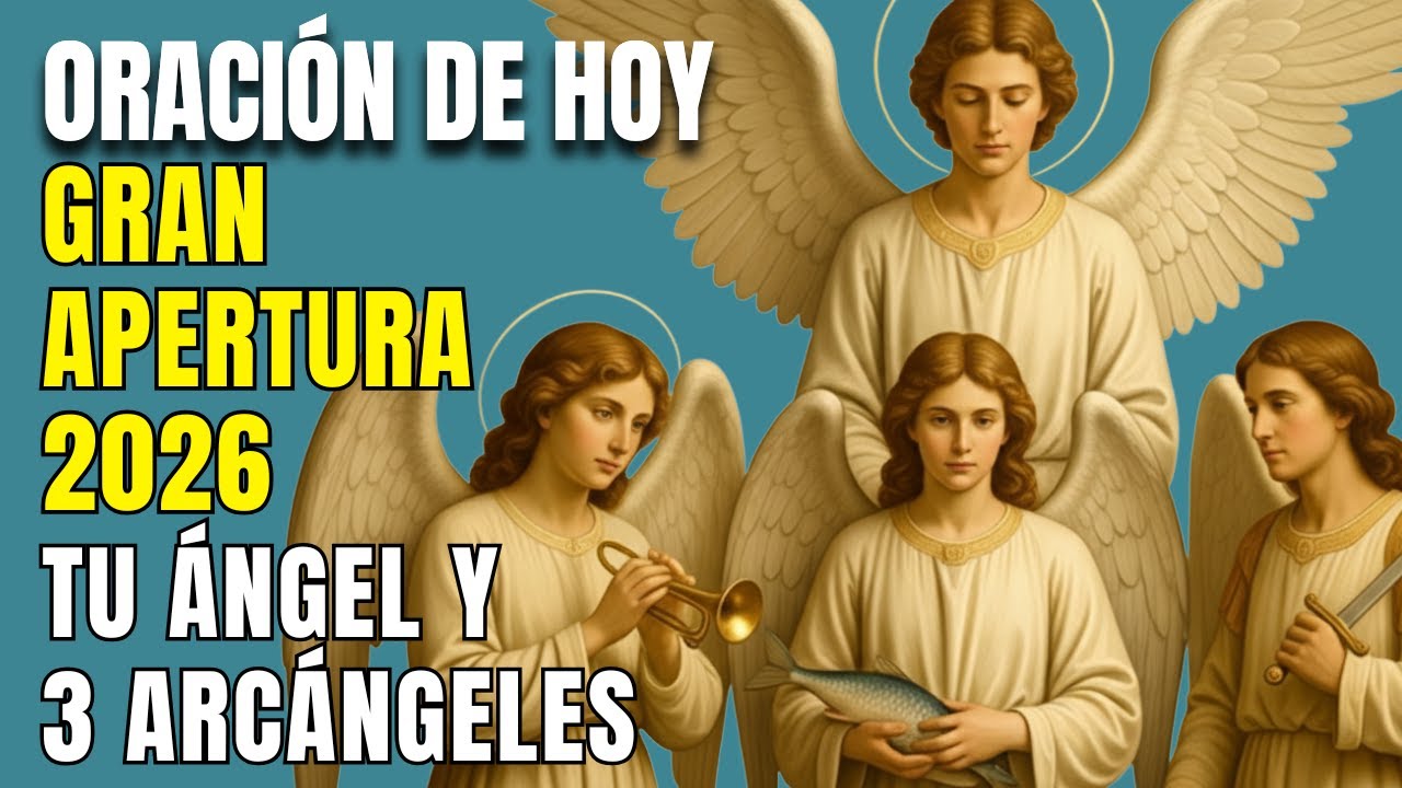 Fuerte Oración para Abrir el 2026: Tu Ángel y los 3 Arcángeles Destraban tu Año Nuevo (Escucha)