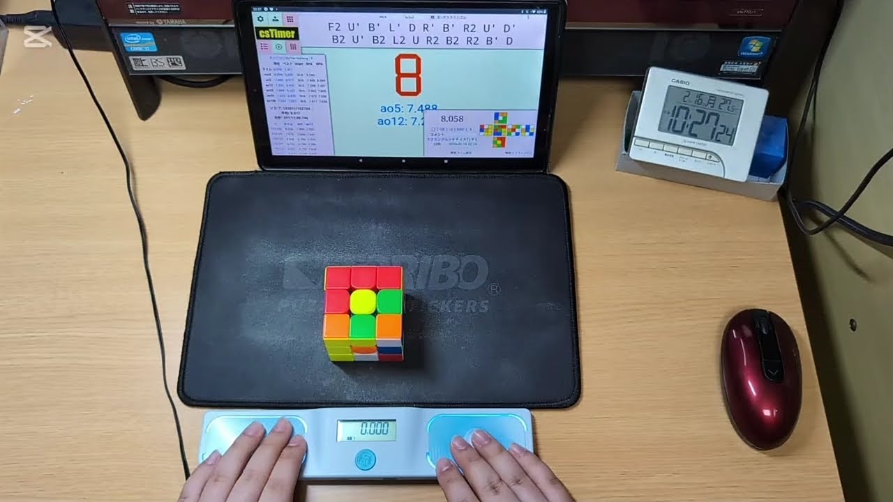 ルービックキューブao12 6.45秒！