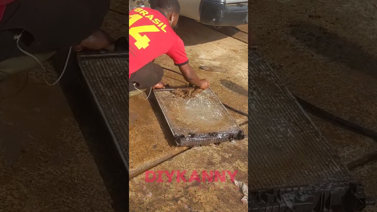 Cleaning the cooling system of Mercedes Benz ml 350 w164/ Radiator cleaning in Africa.