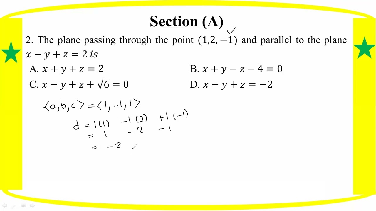 # Grade 12 Math (2024 Old.Qs - Ch 3 - Section  A+ B)