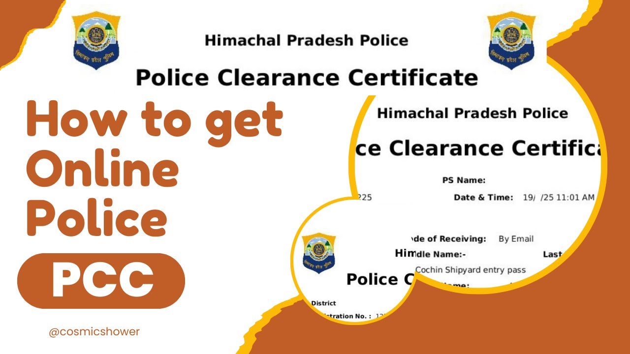 How to get Online Police PCC in Himachal Pradesh | Police Clearance Certificate Himachal Pradesh