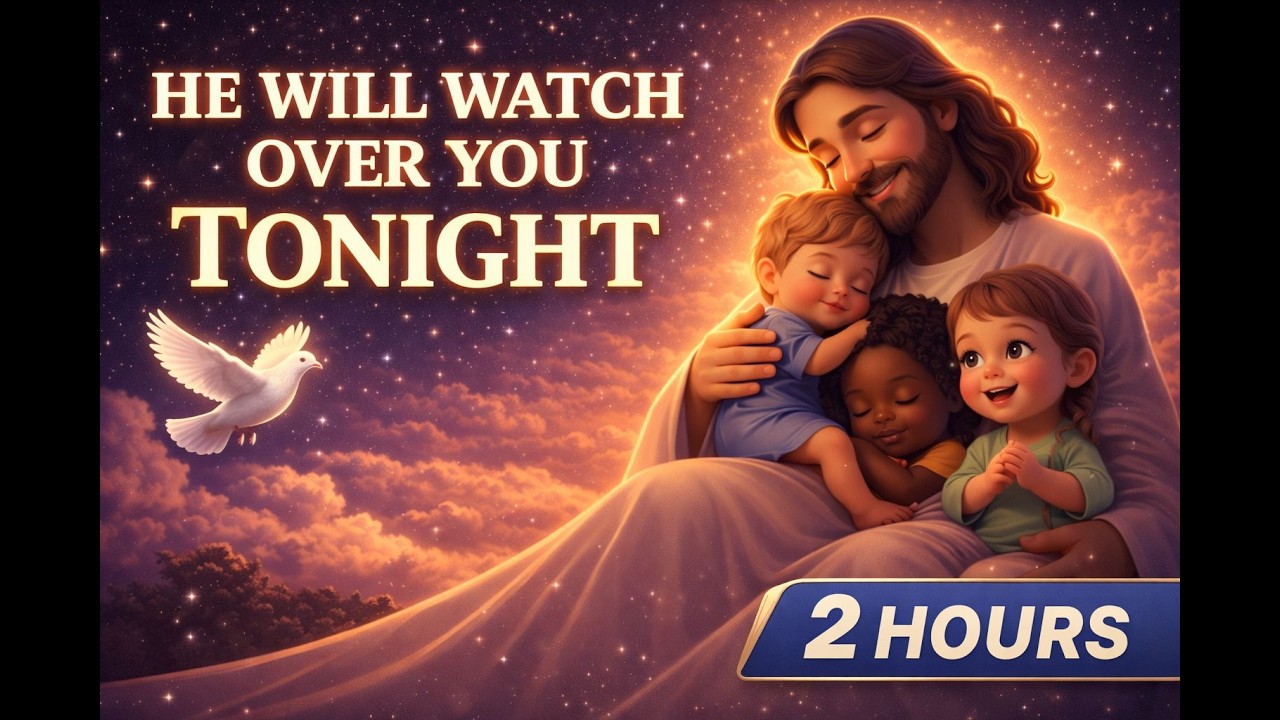 He Will Watch Over You Tonight 🌙 | 2 Hours Christian Sleep Music & Night Prayer