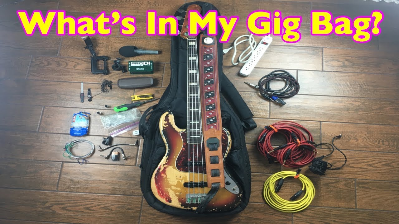 WHAT&rsquo;S IN MY BAG? | Bass Case Gig Bag ESSENTIALS | FENDER Radial Ultimate Ears