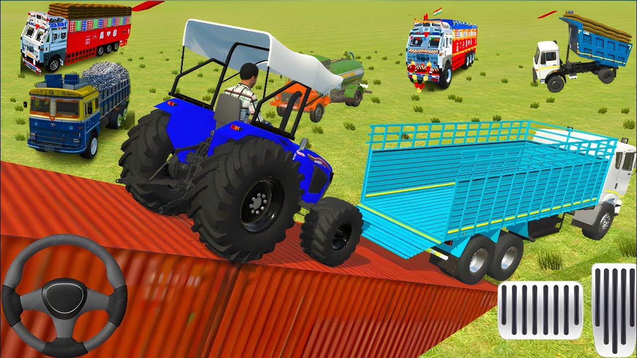 🔥JOTTA TRACTOR 🚜 // JONDER TRACTOR 🚜// DESI TRUCK 🚒 // Unloading Tractor  Loding On Truck Game 🎯