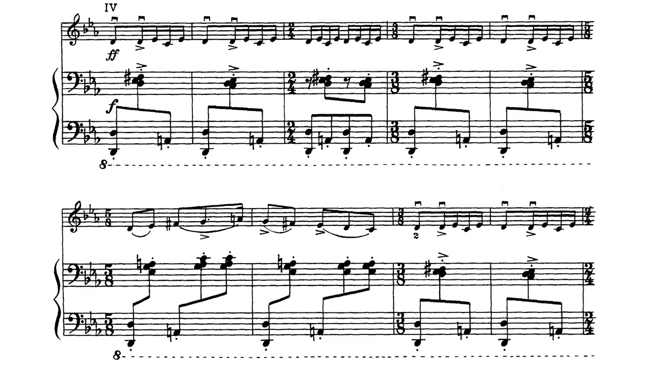 [Fikret Amirov] Four Pieces for Violin and Piano (Score-Video)