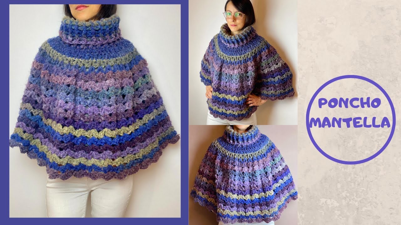 Poncho mantella Iris tutorial uncinetto - Handmade crochet - uncinetto fatto a mano facile