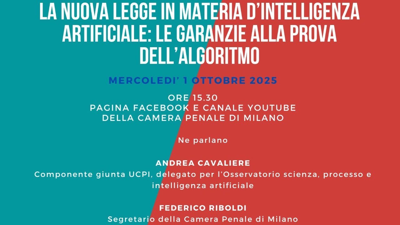 I CONFRONTI DELLA CAMERA PENALE DI MILANO