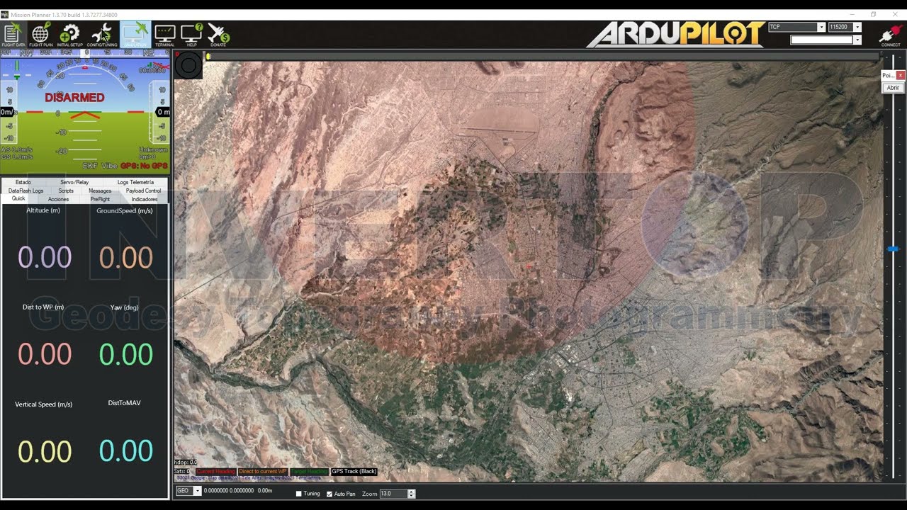 MISSION PLANNER - CREACION DE MISION DE VUELO  DE UN POLIGONO