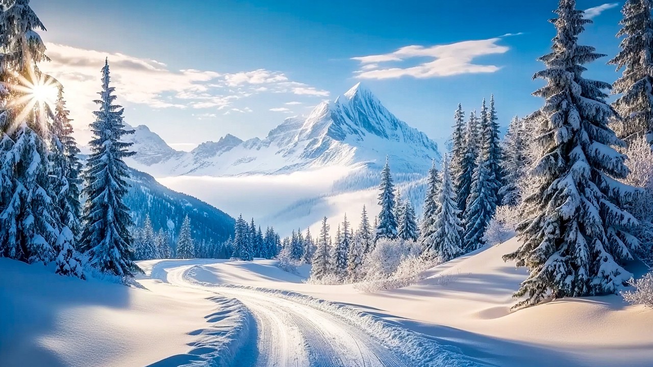 Soothing winter music ❄️ Relaxing music helps calm the mind, reduce stress and anxiety.