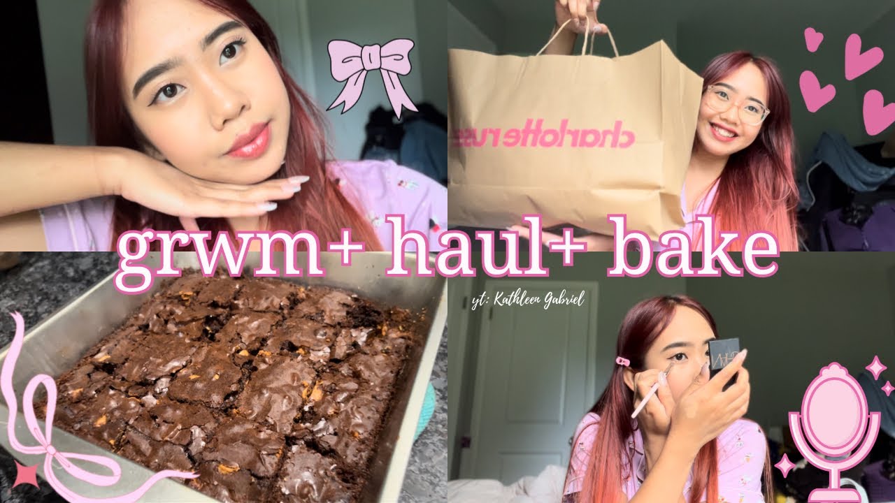 Grwm + Haul + Bake (4th of July Vlog) 🇺🇸