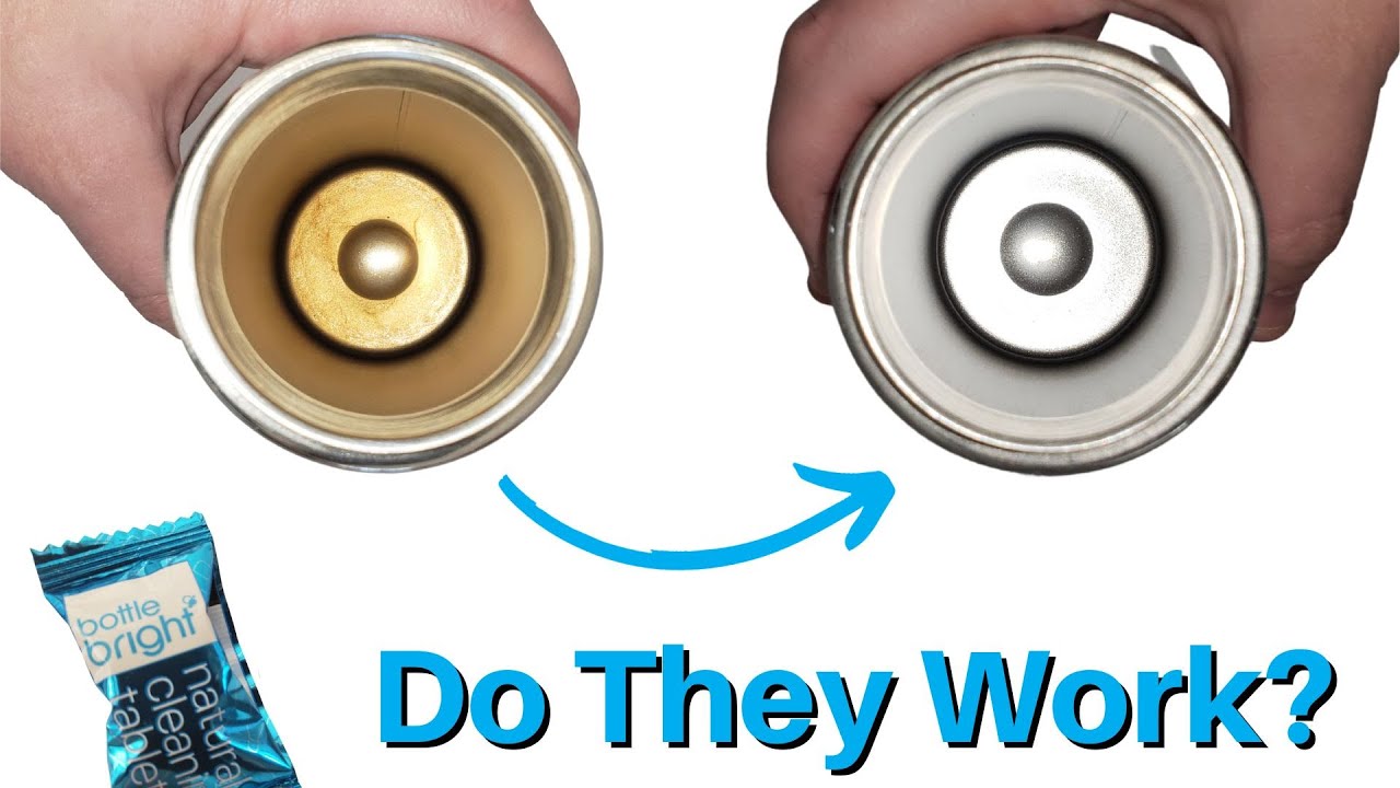 Do Bottle Cleaning Tablets Actually Work?  (Cleaning Coffee and Tea Stains in a Hydro Flask)