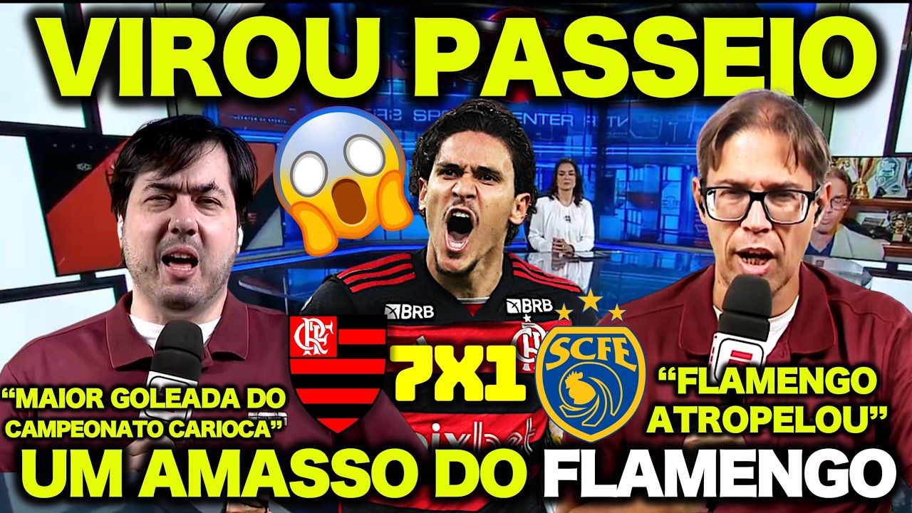 UM AMASSO do FLAMENGO ! IMPRENSA RASGA ELOGIOS ao FLAMENGO ! FLAMENGO 7 X 1 SAMPAIO CORRÊA