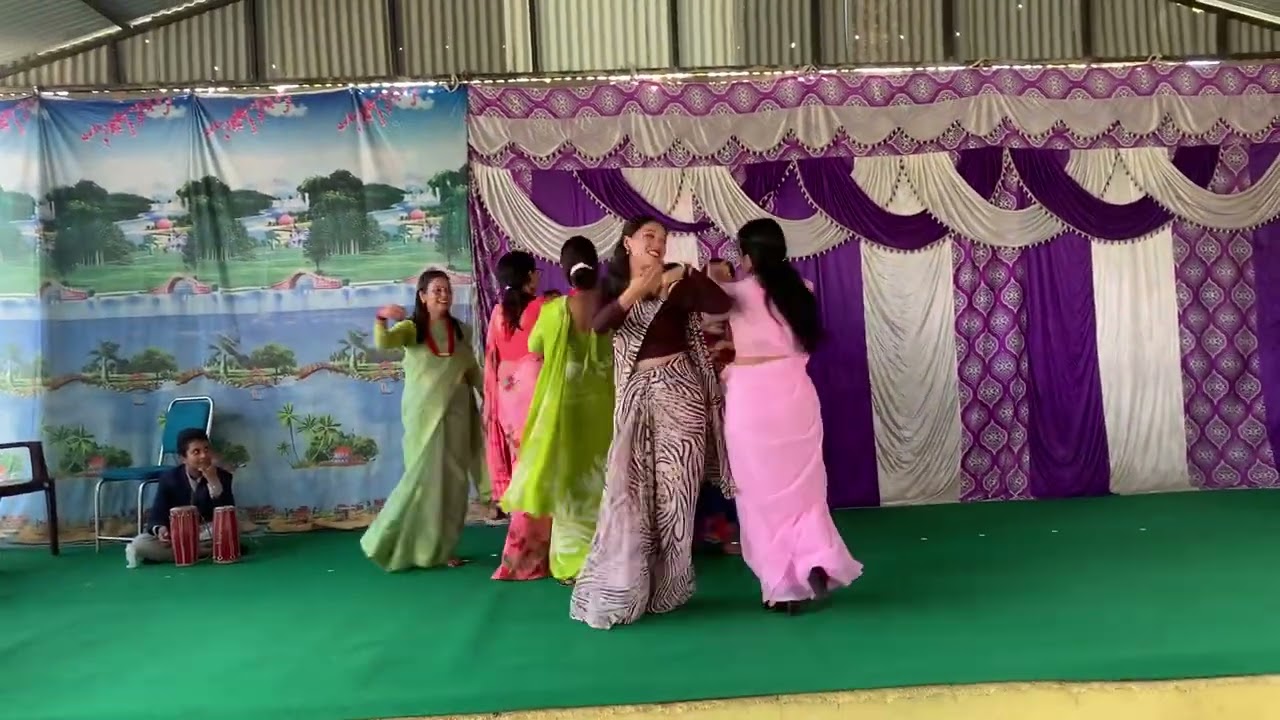 Dance by teacher in teej program❤️ Small Heart Academy💝