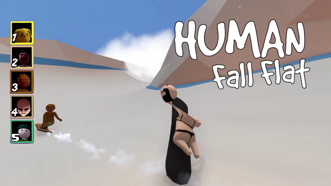 CARRERAS EN SNOWBOARD - HUMAN FALL FLAT - GOTH KIDS