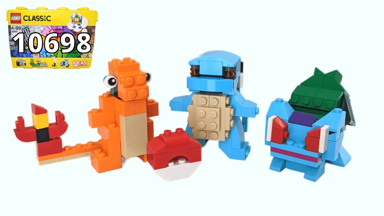 How to Build LEGO Gen 1 Pokemon Starters (10698) | 初代ポケモン3体の作り方 - レゴクラシック10698レシピ【視聴者リクエスト】