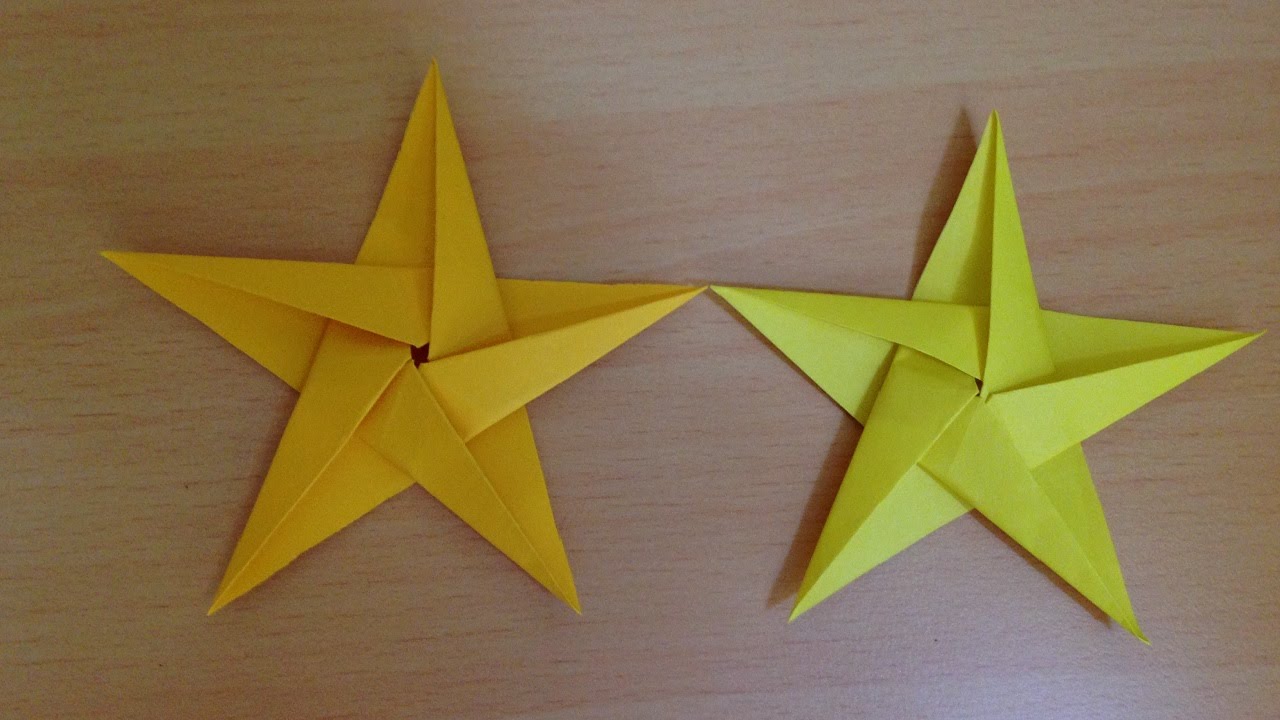 折り紙の星 折り方 Origami star tutorial