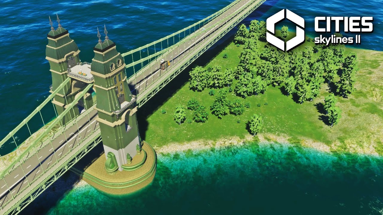 Wielki most na wyspę w Cities: Skylines 2
