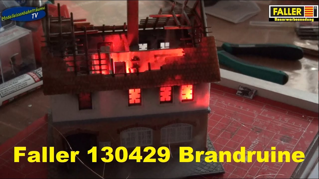 Bastelzeit: Faller 130429 Brandruine...