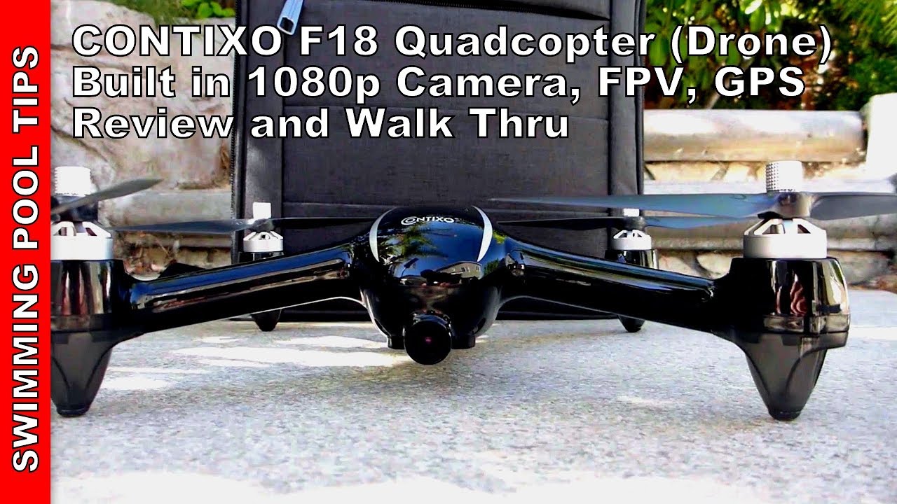 Contixo F18 RC Quadcopter (Drone) 1080P HD Live FPV Video,  Advanced GPS Assisted Hovering