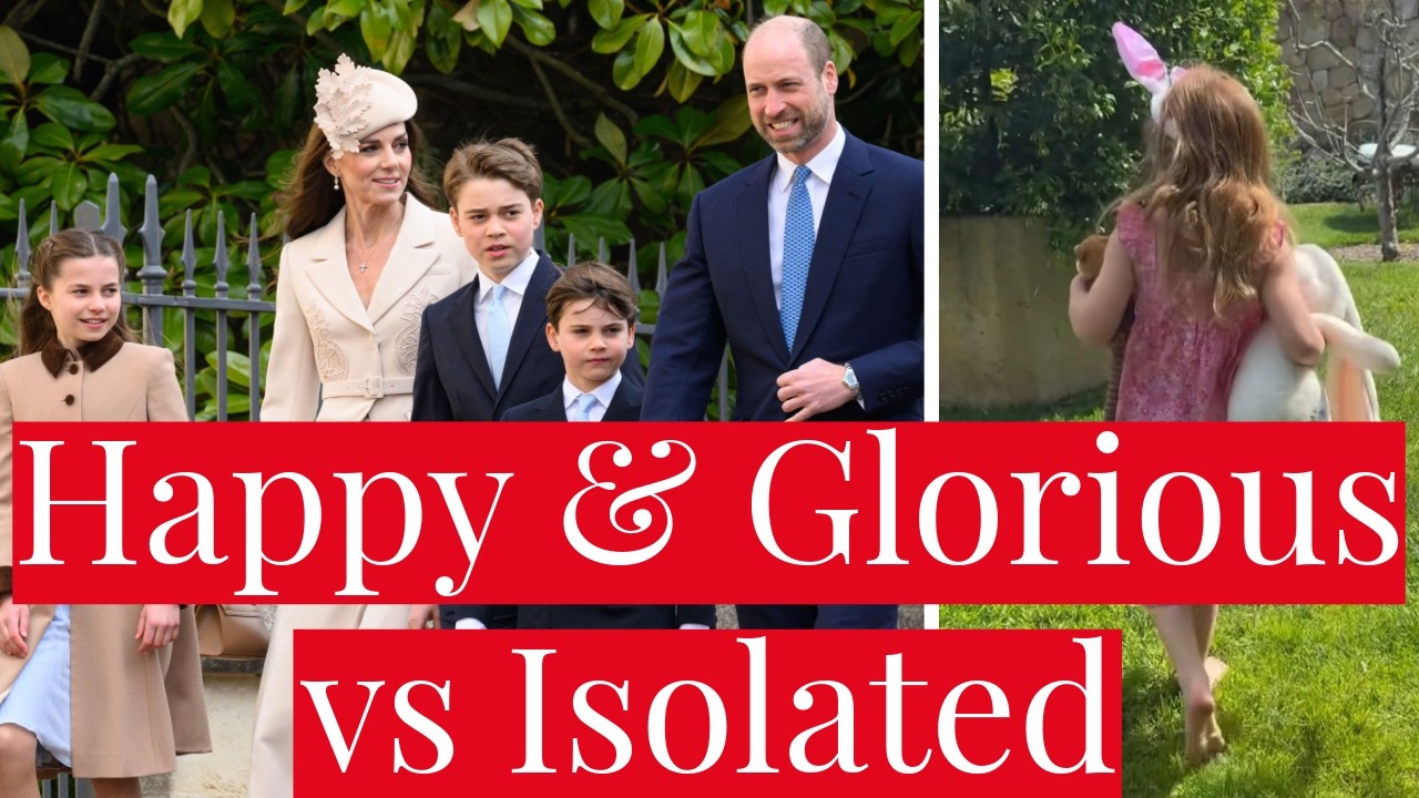 Windsors Look Happy & Glorious at Easter Service vs Meghan Markle Makes Lilibet Looks Isolated in CA