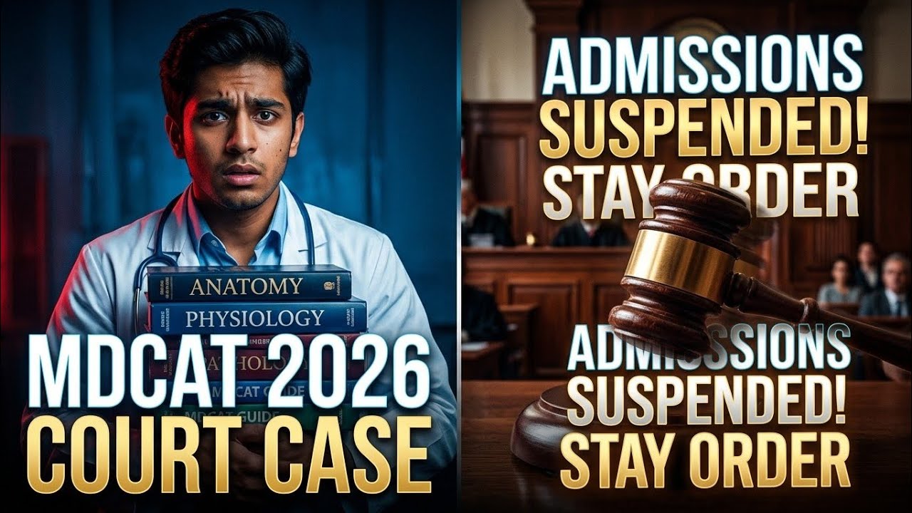 MDCAT 2026 Admissions Suspended | High Court Stay Order & Court Case Updates