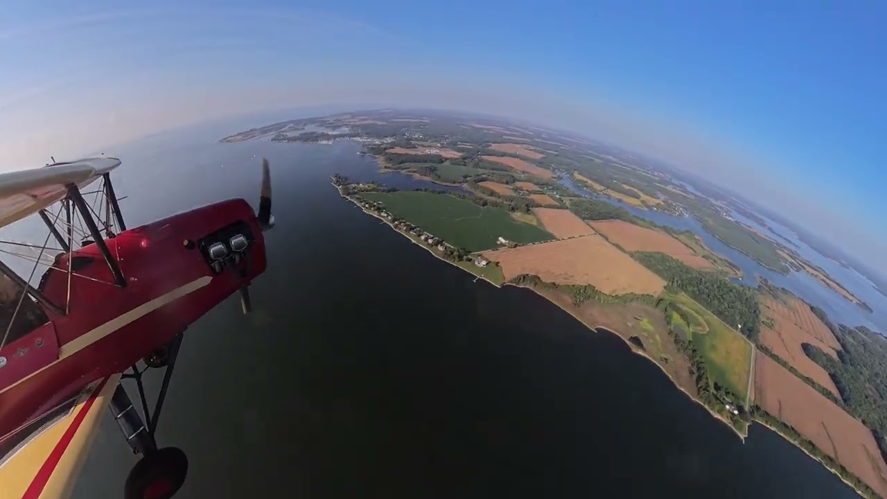 Schneider Cup course at 1000 ft in the Stampe