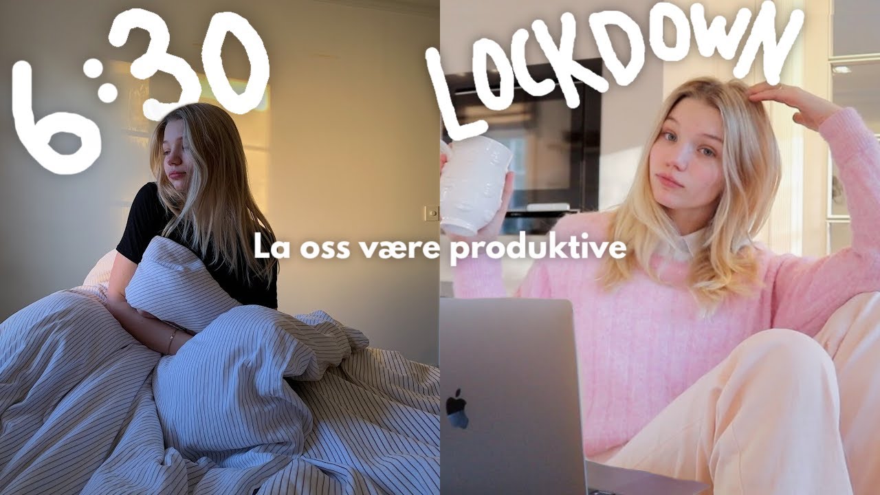 Det er Lockdown 🙃Kom og V&aelig;r Produktiv Med Meg (jeg pr&oslash;vde hvertfall..) | Studielivet